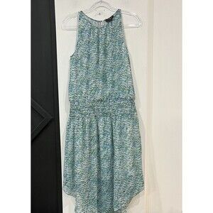 Belldini Floral Blue Green Sleeveless Dress Size Medium